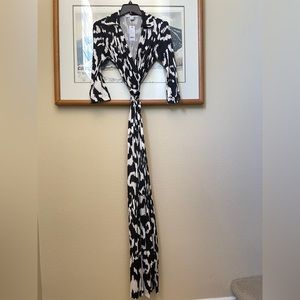 - DIANE VON FURSTENBERG  Abigail silk-jersey maxi wrap dress